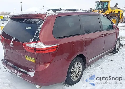 2016 Toyota Sienna Xle Premium 8 Passenger z USA, uszkodzony, nr VIN 5TDYK3DC1GS757046